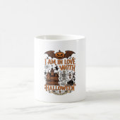 Mug J'aime Halloween Maison Hantée Squelette Citrouill (Centre)