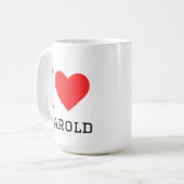 Mug J'aime Harold (Devant gauche)