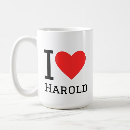 Mug J'aime Harold (Gauche)
