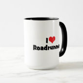 Mug J'aime Heart Roadrunners (Devant droit)