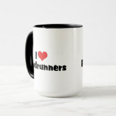 Mug J'aime Heart Roadrunners (Devant gauche)