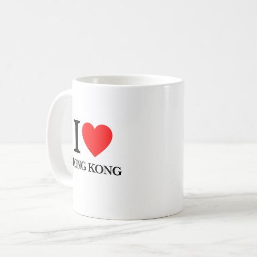 Mug J'aime Hong Kong (Devant gauche)
