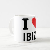 Mug J'aime Ibiza (Devant gauche)