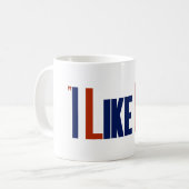 Mug J'aime Ike - élection vintage (Devant gauche)