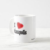 Mug J'aime Indianapolis (Devant gauche)