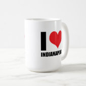 Mug J'aime Indianapolis (Devant droit)