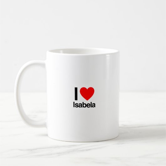 Mug j'aime isabela (Gauche)