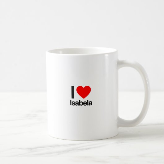 Mug j'aime isabela (Droite)