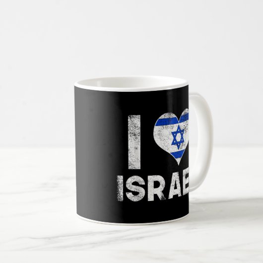 Mug J'aime Israël (Devant droit)