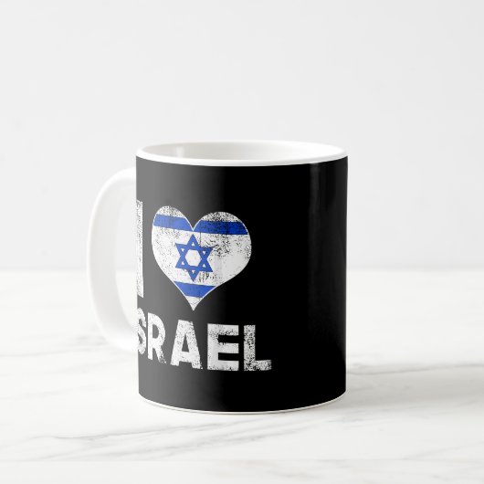 Mug J'aime Israël (Devant gauche)