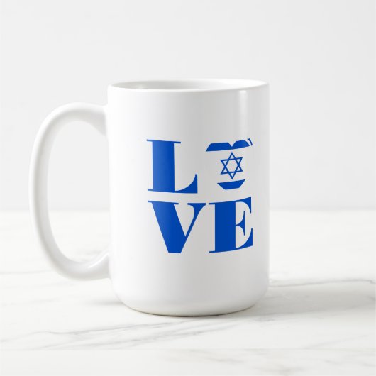 Mug J'aime Israël (Gauche)