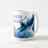 MUG J'AIME ISRAËL - SOUTENEZ ISRAËL (Devant droit)