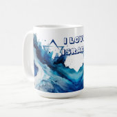 MUG J'AIME ISRAËL - SOUTENEZ ISRAËL (Devant gauche)