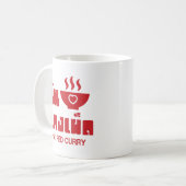 Mug J'aime (J'adore) le curry rouge thaï (Devant gauche)