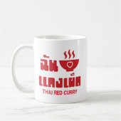 Mug J'aime (J'adore) le curry rouge thaï (Gauche)