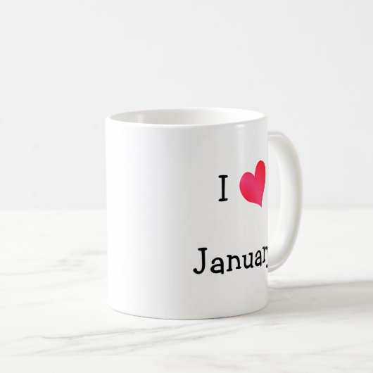 Mug J'aime Janvier (Devant droit)