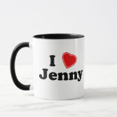 Mug J'aime Jenny (Gauche)