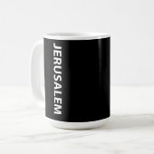 Mug J'aime Jérusalem Israël (Devant gauche)