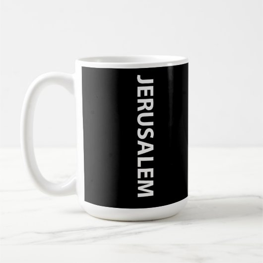 Mug J'aime Jérusalem Israël (Gauche)