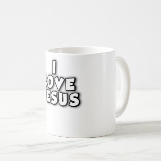 Mug J'aime Jésus (Devant droit)
