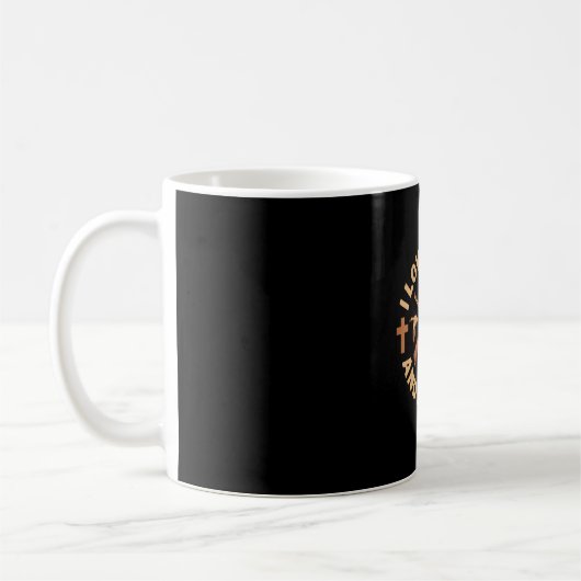 Mug J'aime Jésus & Chasse Canard Chasseur de Cerfs Chr (Gauche)