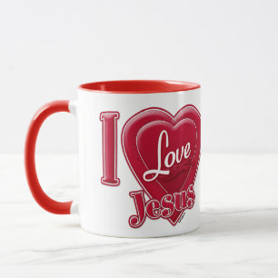Mug J'aime Jésus Cœur Rouge