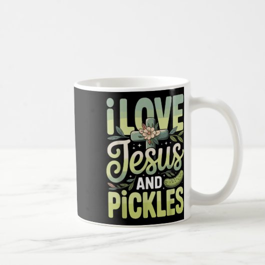 Mug J'aime Jésus et les cornichons (Droite)