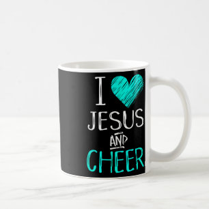 Mug J'aime Jésus et les pom-pom girls chrétiennes de C