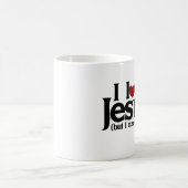 Mug J'aime Jésus mais j'ai un peu de (Centre)