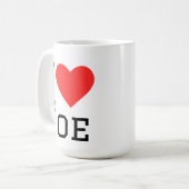 Mug J'aime Joe (Devant gauche)