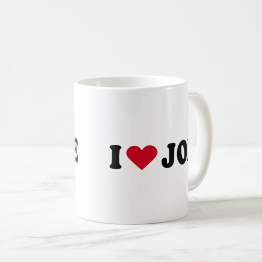 MUG J'AIME JOE (Devant droit)