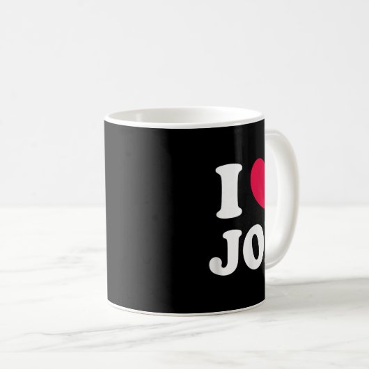Mug J'aime Joe (Devant droit)