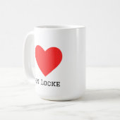 Mug J'aime John Locke  (Devant gauche)