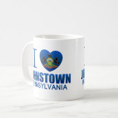 Mug J'aime Johnstown, PA (Devant gauche)