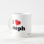Mug J'aime Joseph (Devant gauche)