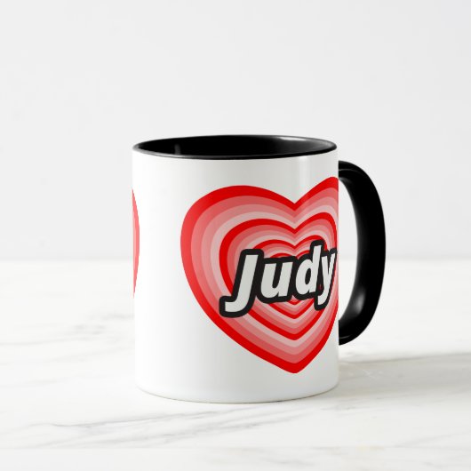 Mug J'aime Judy (Devant droit)