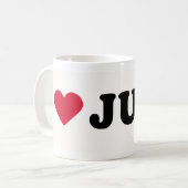 MUG J'AIME JULIE (Devant gauche)