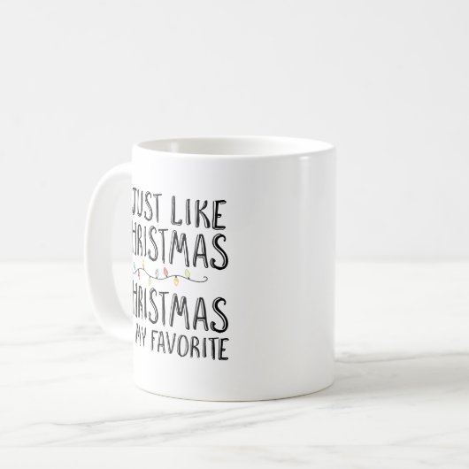 Mug J'aime juste Noël (Devant gauche)