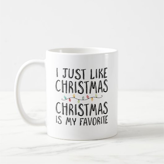 Mug J'aime juste Noël (Gauche)