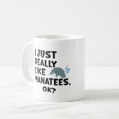Mug J'aime Juste Vraiment Les Lamantins, Ok? (Devant gauche)