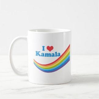 Mug J'Aime Kamala Arc-En-Ciel Mignonne Élection Longue