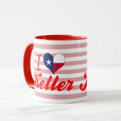 Mug J'aime Keller, le Texas (Devant gauche)