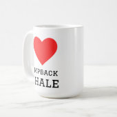Mug J'aime la baleine à bosse (Devant gauche)