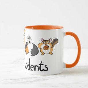 Mug J'aime la bande dessinée mignonne de rongeurs