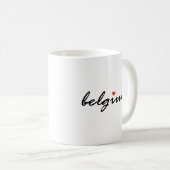 Mug J'aime la Belgique (Devant droit)