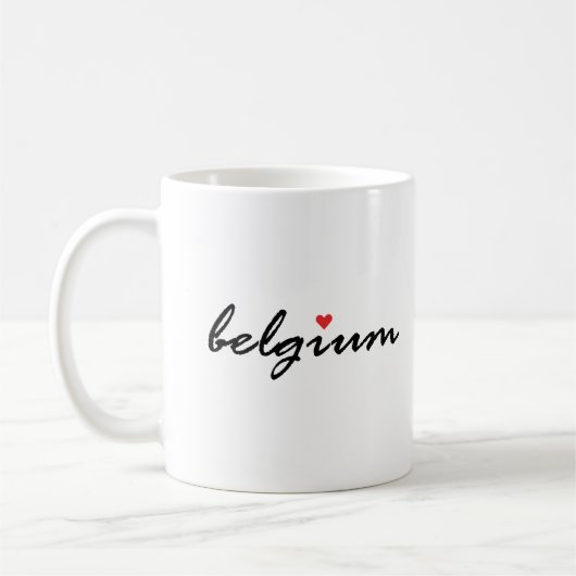 Mug J'aime la Belgique (Gauche)