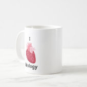 Mug J'aime la biologie (Devant gauche)