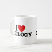 Mug J'aime la biologie (Devant gauche)
