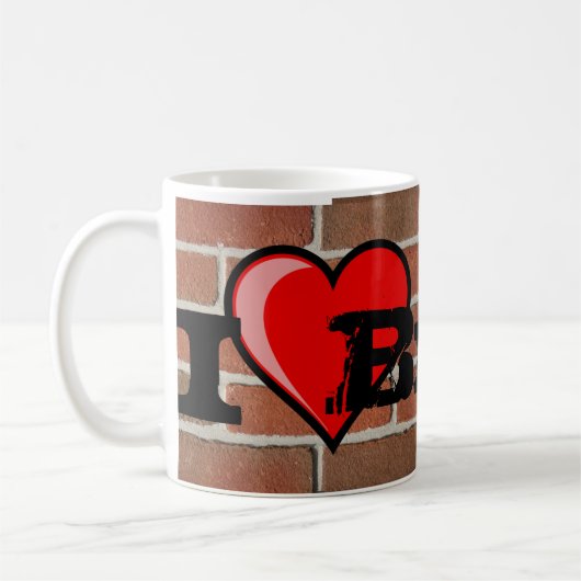Mug J'aime la brique (Gauche)