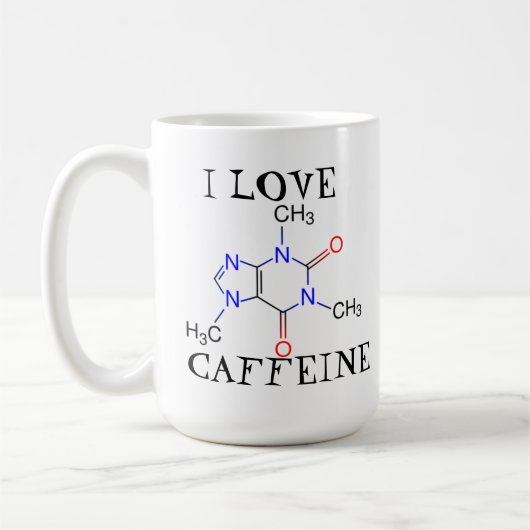 Mug J'aime la caféine (Gauche)